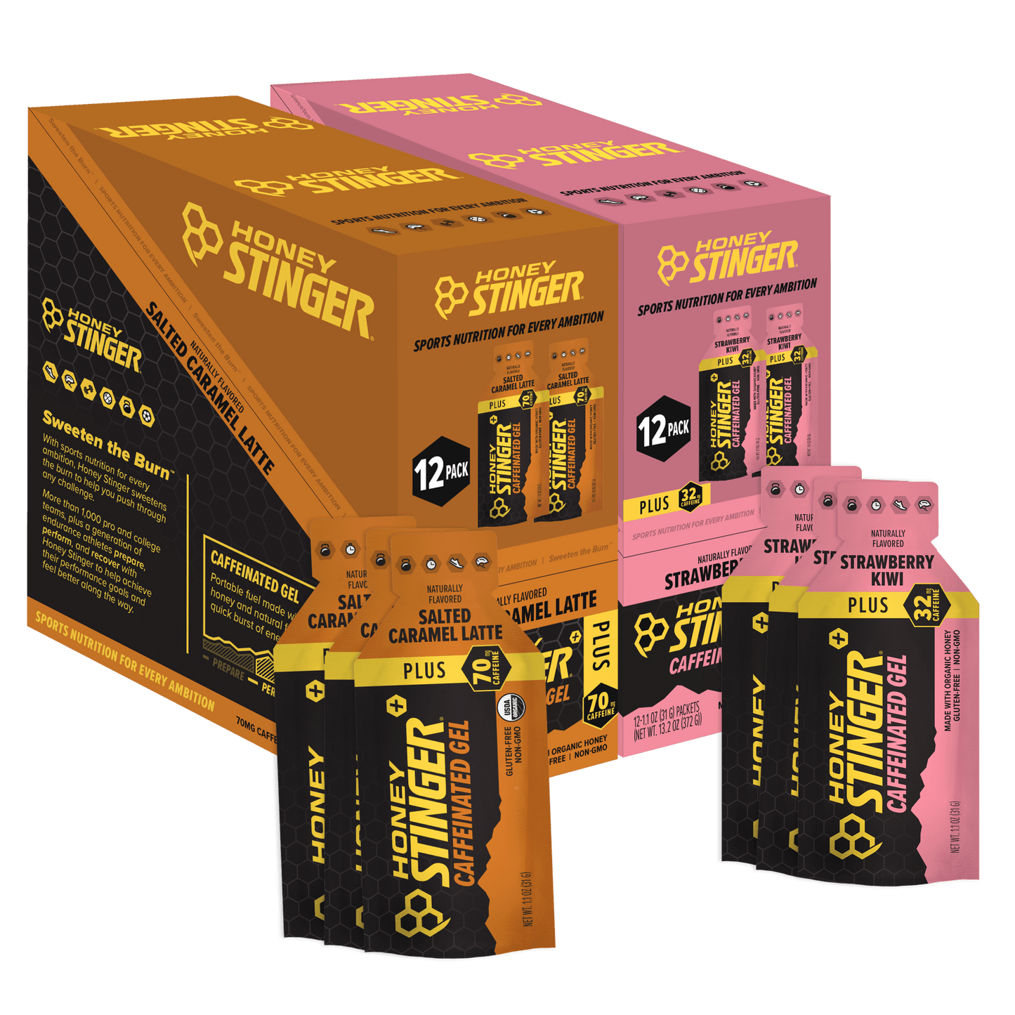 Caffeinated Energy Gel Variety Pack of 24