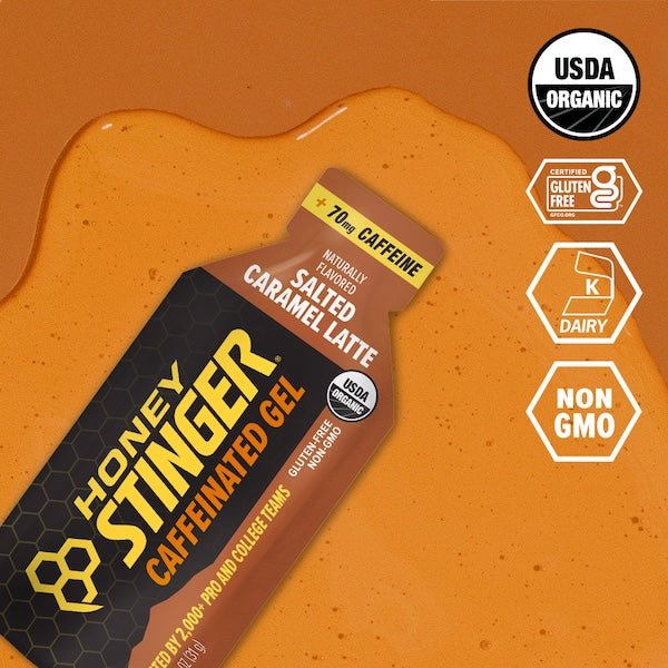 Salted Caramel Latte Caffeinated Energy Gel Pack of 24