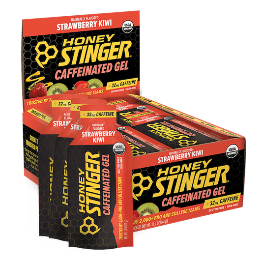 Strawberry Kiwi Caffeinated Energy Gel Box of 24